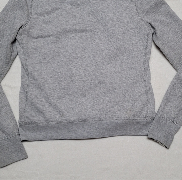 Y2K Vintage Abercrombie & Fitch Holy Grail Gray Fur Lined Hooded Zip-Up Hoodie L - Picture 9 of 11